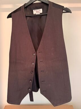 Original Penguin Men's Dark Gray Tailored Vest